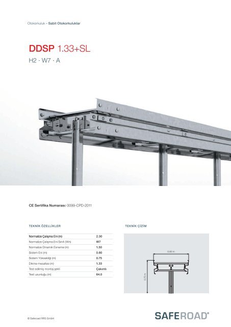 Otokorkuluk Sistemleri - Saferoad RRS GmbH