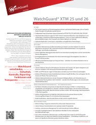 XTM 2-Series - WatchGuard Technologies