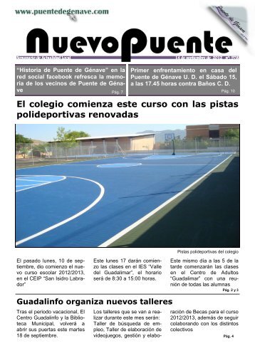 El colegio comienza este curso con las pistas polideportivas ...