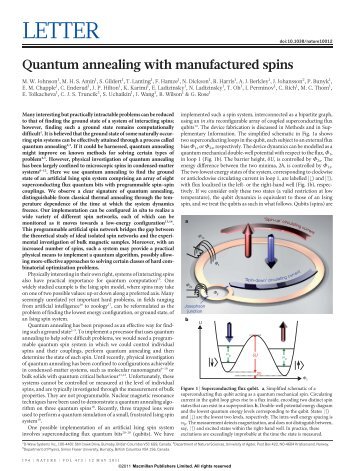 Quantum annealing with manufactured spins.pdf