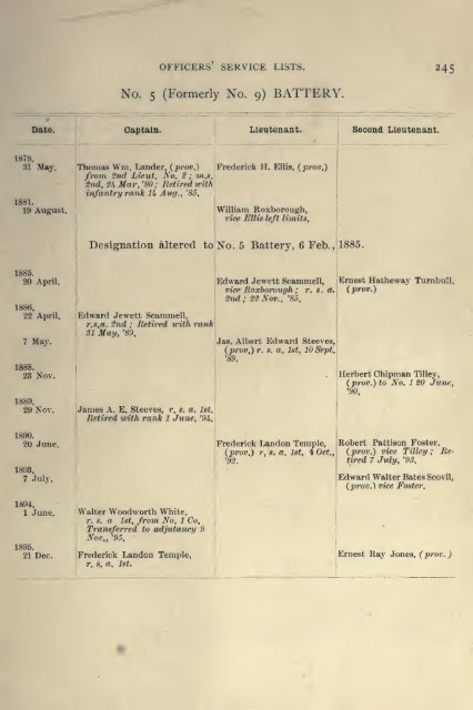 Historical records of the New Brunswick Regiment, Canadian Artillery