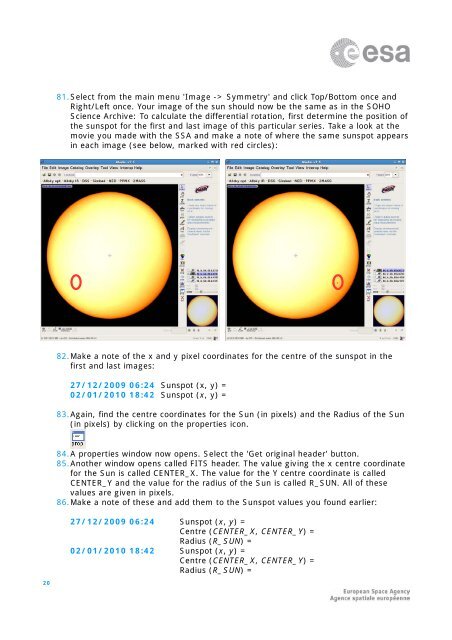 ESAC SOHO Science Archive Tutorial