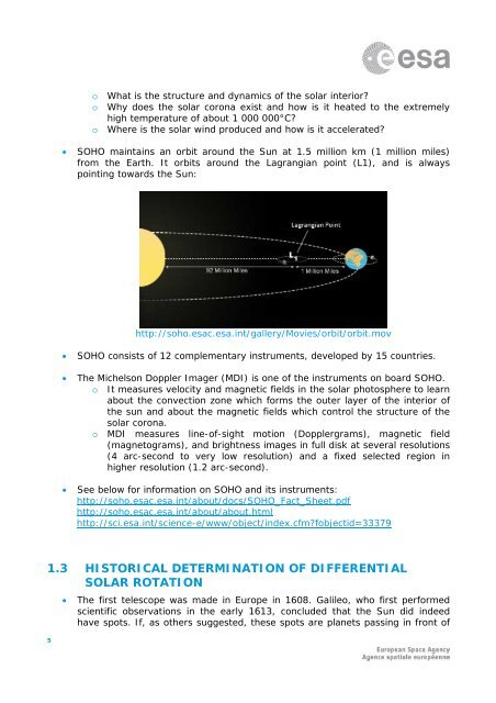 ESAC SOHO Science Archive Tutorial