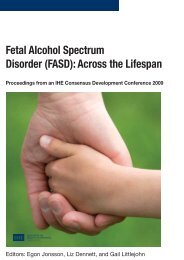 Fetal Alcohol Spectrum Disorder (FASD): Across the Lifespan