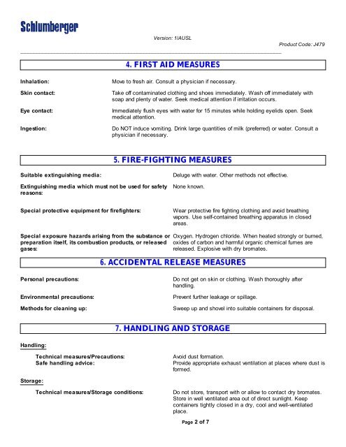 SAFETY DATA SHEET - Santos