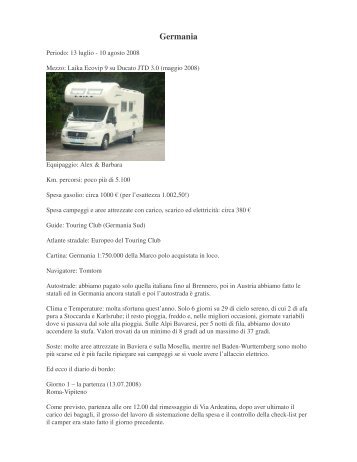 467_Diario Germania 2008 Alex e Barbara - CamperOnLine.it