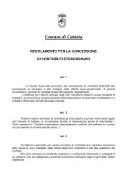 Regolamento Concessione Contributi Straordinari - Comune di ...