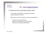 Sistemas de InformaÃ§Ã£o nas OrganizaÃ§Ãµes