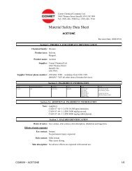 COM009 - ACETONE - Comet Chemical Company Ltd.