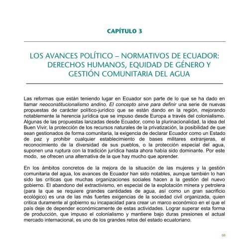 gÃ©nero, interculturalidad y sostenibilidad en la agenda de ... - IEPALA