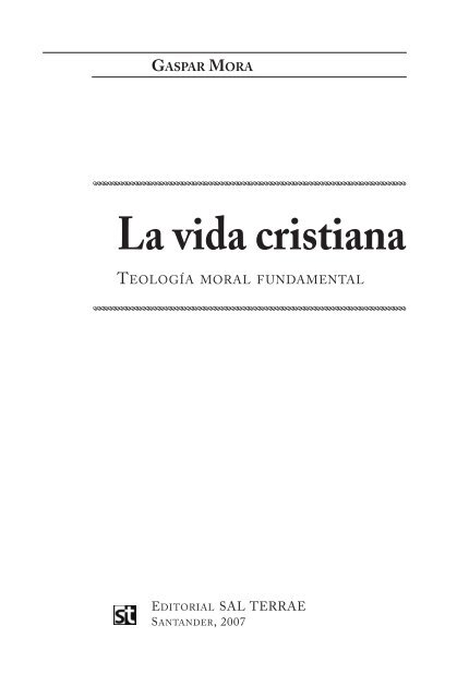 La vida cristiana - Editorial Sal Terrae