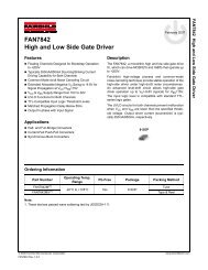 FAN7842 High and Low Side Gate Driver - Fairchild Semiconductor