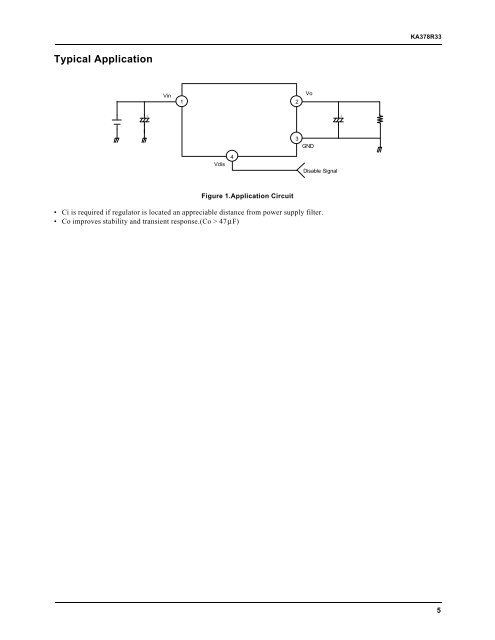 KA378R33 Low Dropout Voltage Regulator - Fairchild Semiconductor