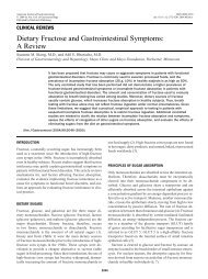Dietary Fructose and Gastrointestinal Symptoms: A Review