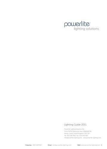 lighting solutions - Powerlite Lighting