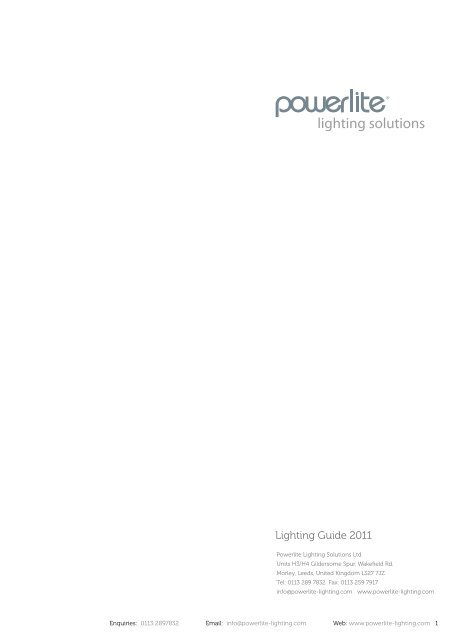 lighting solutions - Powerlite Lighting