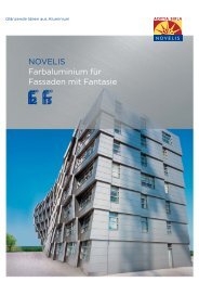 NOVELIS Farbaluminium fÃƒÂ¼r Fassaden mit Fantasie