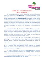 ANNUAL DAY CELEBRATIONS-2013 - Vidyanikethan