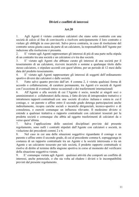 ALLEGATO Regolamento Agenti di Calciatori a - Rdes.it