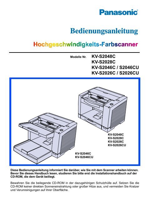 KV-S2048C Operating Manual