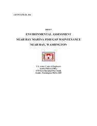 Neah Bay Marina Fish Gap Maintenance Draft ... - Seattle District