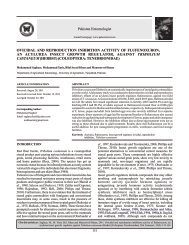 ovicidal and reproduction inhibition activity of flufenoxuron, an ...