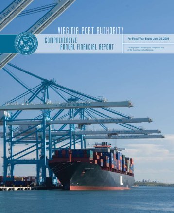 VIRGINIA PORT AUTHORITY - Virginia Auditor of Public Accounts