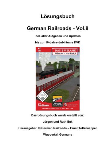 Lösungsbuch German Railroads - Vol.8