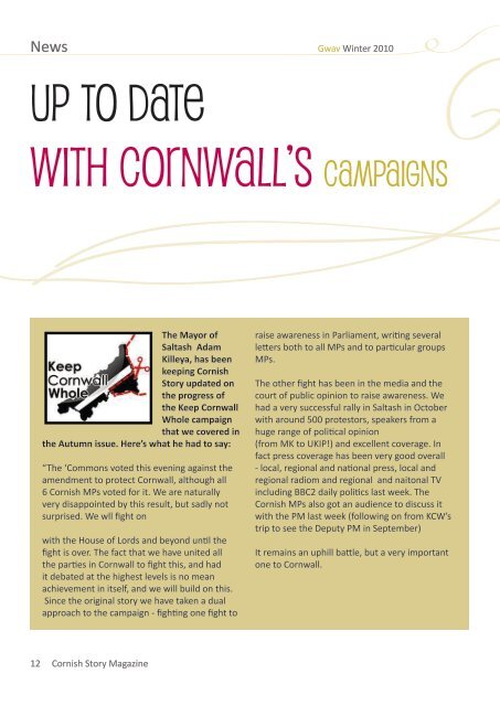 The Real Cornish Online Magazine - Cornish Story