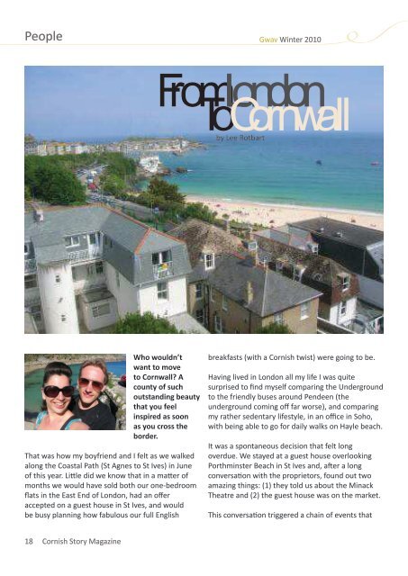 The Real Cornish Online Magazine - Cornish Story