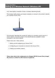 Setting up a Wireless Network (Windows XP) - Wazza's Web Stuff