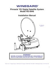 Pinnacle RV Digital Satellite System Models RD-9946 ... - Winegard