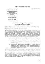 Lettre nÂ° 9-IGSA. du 31-01-2005 portant sur la rÃ©gularisation du ...