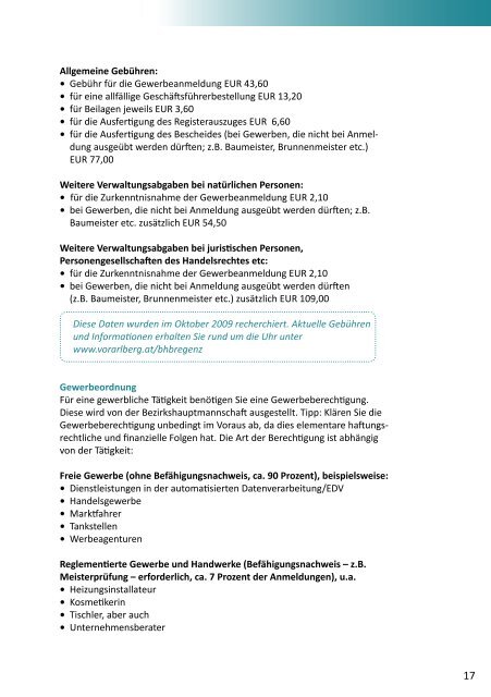 Business Guide Bregenz - Wirtschaftsservice Bregenz