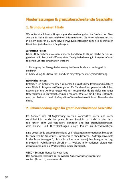 Business Guide Bregenz - Wirtschaftsservice Bregenz