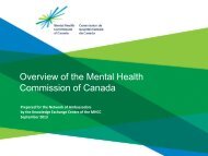 Overview of the Mental Health Commission of Canada