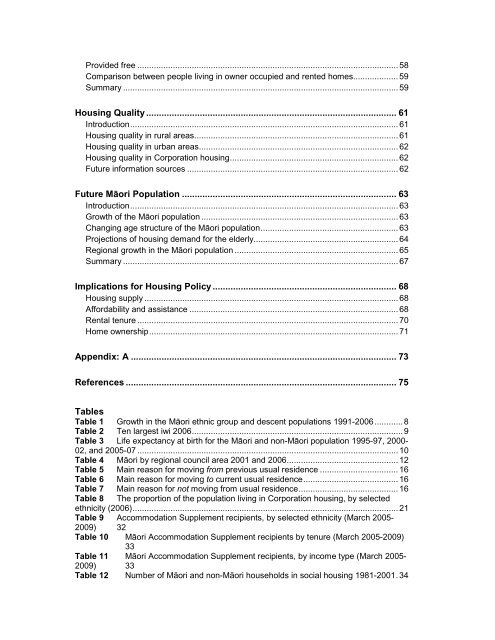 MÄori Housing Trends 2009 - Housing New Zealand