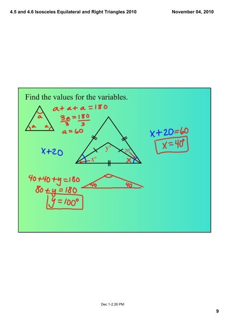 4.5 and 4.6 Isosceles Equilateral and Right Triangles 2010.pdf