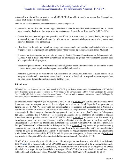 MANUAL DE GESTIÓN AMBIENTAL Y SOCIAL - magfor