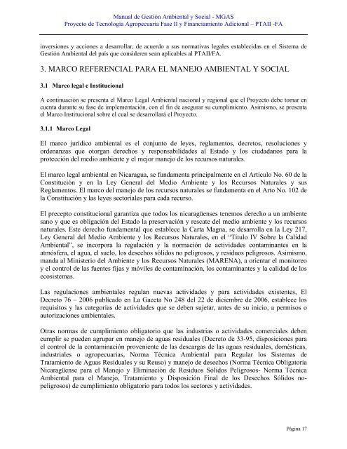 MANUAL DE GESTIÓN AMBIENTAL Y SOCIAL - magfor