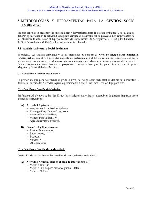 MANUAL DE GESTIÓN AMBIENTAL Y SOCIAL - magfor