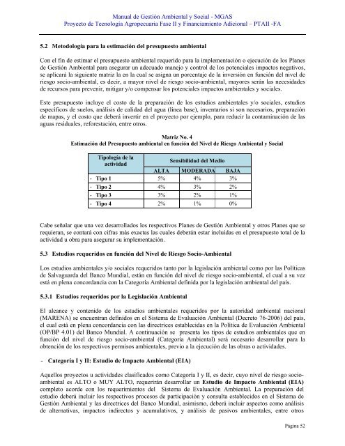 MANUAL DE GESTIÓN AMBIENTAL Y SOCIAL - magfor