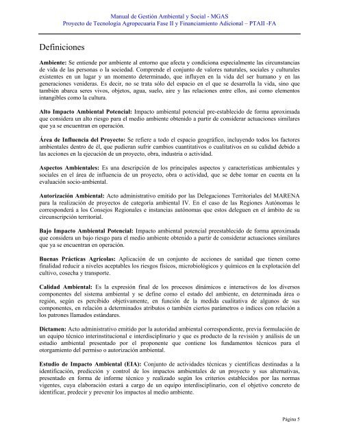 MANUAL DE GESTIÓN AMBIENTAL Y SOCIAL - magfor