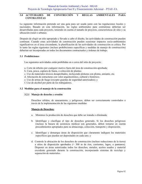 MANUAL DE GESTIÓN AMBIENTAL Y SOCIAL - magfor