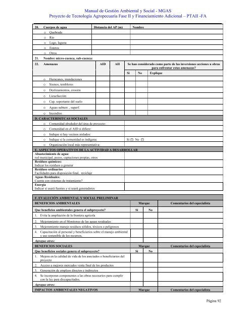 MANUAL DE GESTIÓN AMBIENTAL Y SOCIAL - magfor