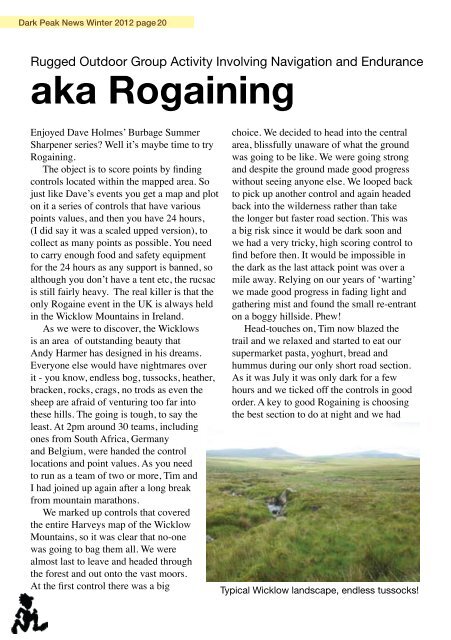 DARK PEAK NEWS Winter 2012 - Dark Peak Fell Runners