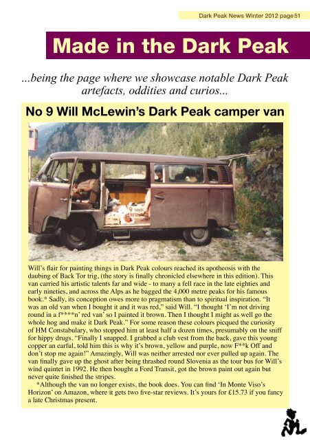 DARK PEAK NEWS Winter 2012 - Dark Peak Fell Runners