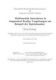 Multimodale Interaktion in Augmented Reality Umgebungen am ...