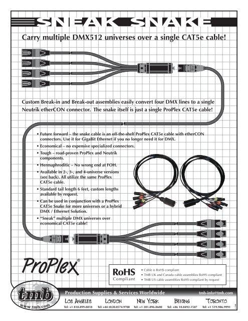 Carry multiple DMX512 universes over a single CAT5e cable!