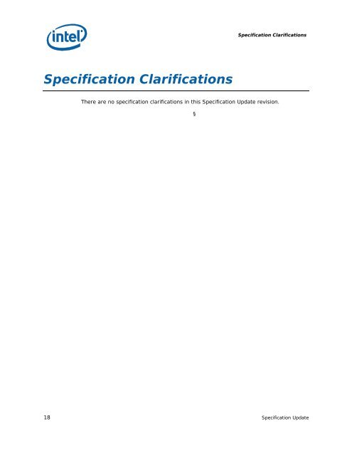 IntelÂ® 4 Series Chipset Family Specification Update